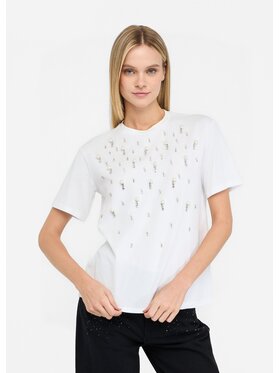 Liu Jo Liu Jo T-Shirt CF5072JS08811111 Biały Regular Fit