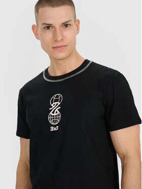 4F 4F T-Shirt 4FRSS25TTSHM3092-20S Czarny Regular Fit