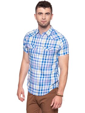 Wrangler Wrangler Koszula SS WESTERN SHIRT Biały Regular Fit