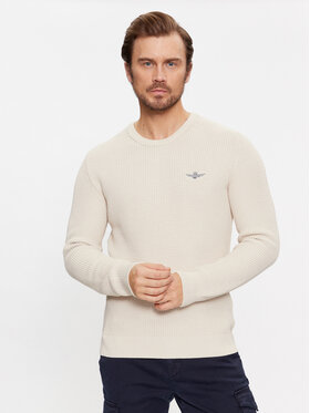 Aeronautica Militare Aeronautica Militare Džemper 232MA1482L512 Écru Regular Fit