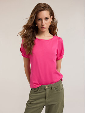 Motivi Motivi T-Shirt G310W003351N019 Różowy Regular Fit