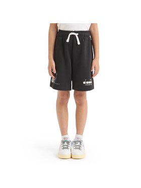 Diadora Diadora Szorty DIADORA JU. BERMUDA PEANUTS Czarny Regular Fit
