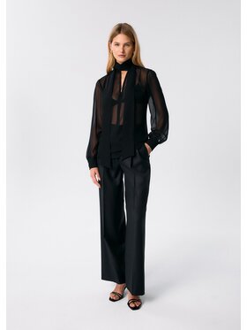 MARI PRETI MARI PRETI Bluzka Mist Czarny Regular Fit