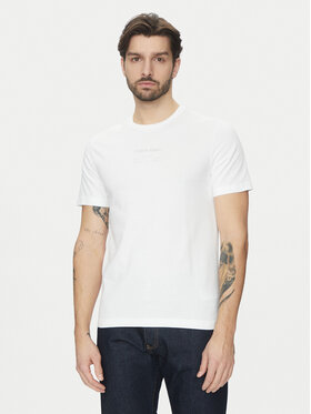 Calvin Klein Calvin Klein Tricou Editorial Logo K10K114172 Alb Regular Fit