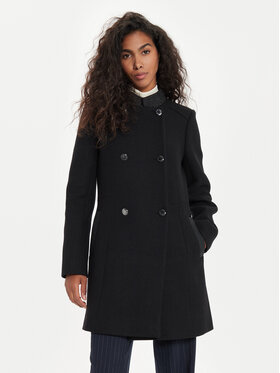 Morgan Morgan Vilnonis paltas 242-GSUZI Juoda Slim Fit