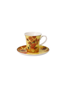 Goebel Goebel Filiżanka do espresso V. van Gogh - Drzewo migdałowca Złoty