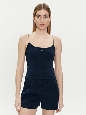 Tommy Jeans Tommy Jeans Top Essential DW0DW17381 Dunkelblau Slim Fit