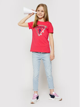 Guess Guess Тишърт J1RI19 K6YW1 Розов Regular Fit