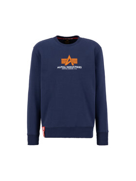 Alpha Industries Alpha Industries Bluza Basic Rubber Sweatshirt Granatowy Regular Fit