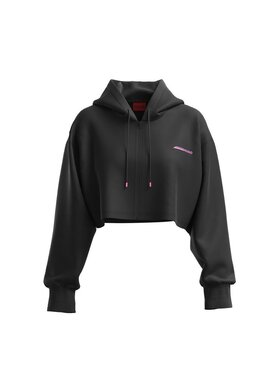 HUGO Hugo Bluza Dexie Czarny Cropp Fit