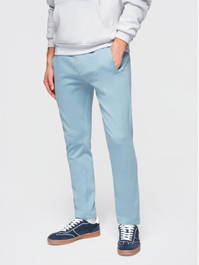 Ombre Ombre Spodnie dresowe OM-PABS-0304 Niebieski Slim Fit