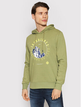 Jack&Jones Jack&Jones Bluza Kalf 12202138 Zielony Regular Fit