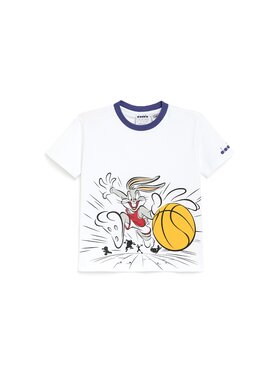 Diadora Diadora T-Shirt DIADORA JU.T-SHIRT SS WB Biały Regular Fit