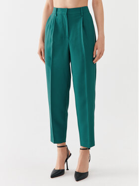 Bruuns Bazaar Bruuns Bazaar Kalhoty z materiálu Cindy BBW2393 Zelená Loose Fit