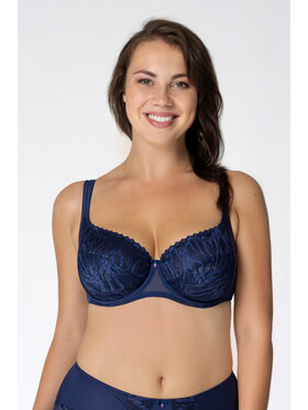 Rosme Rosme Biustonosz z fiszbiną Rebecca Granatowy