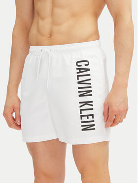 Calvin Klein Swimwear Calvin Klein Swimwear Szorty kąpielowe KM0KM01092 Biały Regular Fit