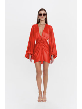 RÊVER DE MOI RÊVER DE MOI Sukienka VALENTINA RED DRESS Czerwony Slim Fit
