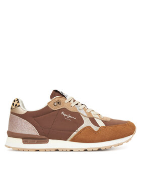 Pepe Jeans Pepe Jeans Sneakers Brit Glitter W PLS400005 Braun