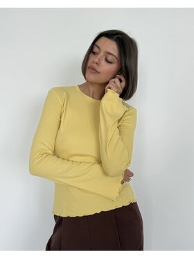 Le Songe Le Songe Longsleeve ELLA Żółty Basic Fit