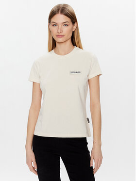 Napapijri Napapijri T-Shirt S-Morgex NP0A4GYX Béžová Regular Fit