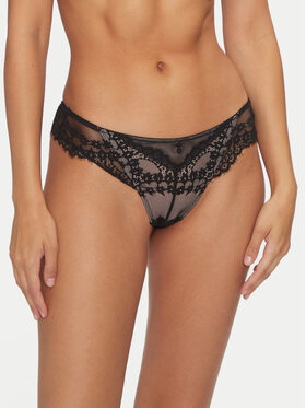 Hunkemöller Hunkemöller Дамски бикини тип бразилиана Daisy 203515 Черен