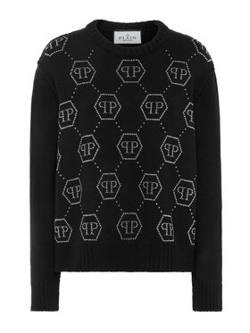 PHILIPP PLEIN PHILIPP PLEIN Longsleeve 20023 Czarny Regular Fit