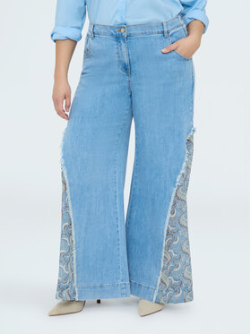 Fiorella Rubino Fiorella Rubino Jeansy P481T005234N0R4 Turkusowy Flare Fit