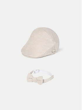 Mayoral Mayoral Komplett Set Mütze und Fliege 9879 Beige