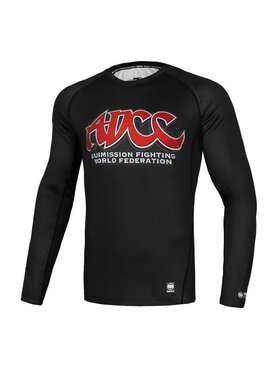 PITBULL PITBULL Longsleeve ADCC Czarny Slim Fit