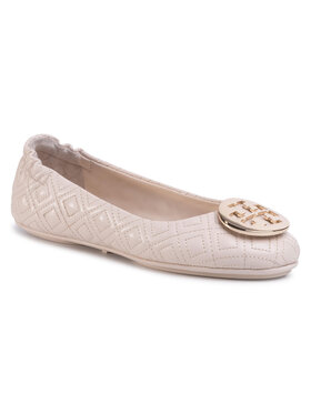 Tory Burch Tory Burch Baleriny Quilted Minnie 50736 Beżowy