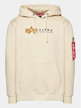 Alpha Industries Alpha Industries Sweatshirt Label 118331 Écru Regular Fit