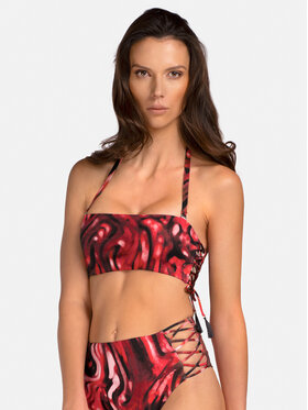 Miss Lou Miss Lou Bikini pezzo sopra G-SI2-BRD Bordeaux