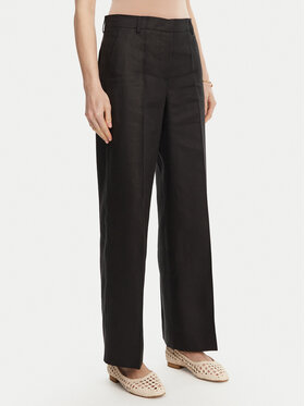 Weekend Max Mara Weekend Max Mara Bavlnené nohavice Malizia 2515131052 Čierna Regular Fit