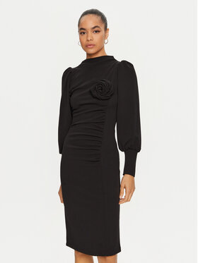 Haveone Haveone Coctailkleid AFS-M054 Schwarz Slim Fit