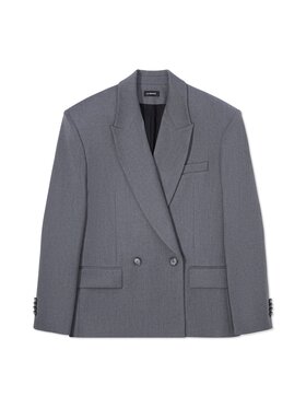 La Mania La Mania Marynarka ICONIC Szary Classic Fit