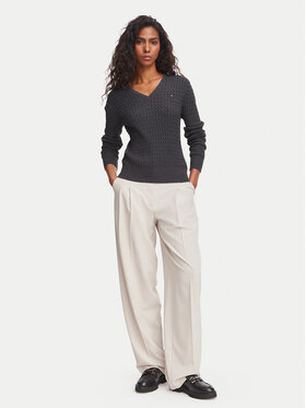 Tommy Hilfiger Tommy Hilfiger Sveter WW0WW44987 Tmavosivá Regular Fit