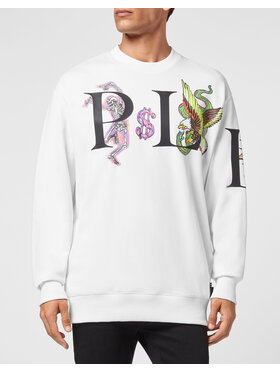 PHILIPP PLEIN PHILIPP PLEIN Felpa 283 Bianco Regular Fit