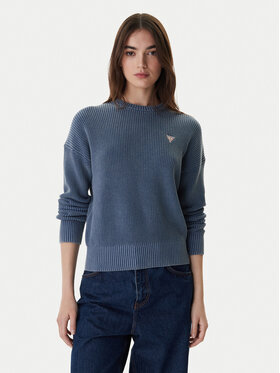 Guess Jeans Guess Jeans Svetr W6RR20 Z3HM1 Modrá Regular Fit