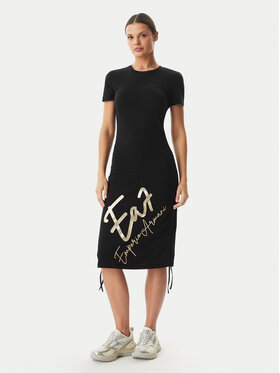 EA7 Emporio Armani EA7 Emporio Armani Kleid für den Alltag 7W001062 AF10373 UC001 Schwarz Regular Fit