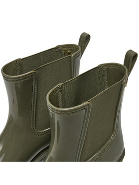 Tommy Hilfiger Gumijasti škornji Flag Rainboot FW0FW08213 Zelena