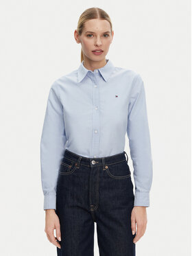 Tommy Hilfiger Tommy Hilfiger Cămașă WW0WW46111 Albastru Relaxed Fit