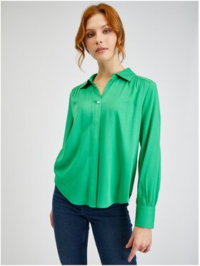 Orsay Orsay Bluzka 600248865000__40 Zielony Regular Fit