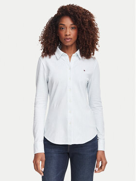 Tommy Hilfiger Tommy Hilfiger Košeľa 1985 WW0WW43528 Svetlo modrá Slim Fit