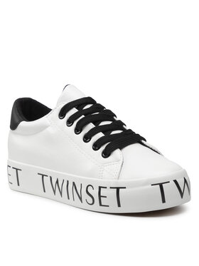 TWINSET TWINSET Sneakersy 212LIPZTT Biały