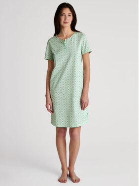 Calida Calida Nočná košeľa 36054 Zelená Comfortable Fit