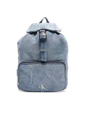 Calvin Klein Calvin Klein Batoh Denim Luna Mini Flap Backpack LV04F3216G Světle modrá