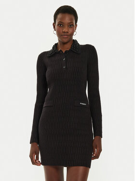 PINKO Pinko Trikotāžas kleita York 104360 A27J Melns Regular Fit