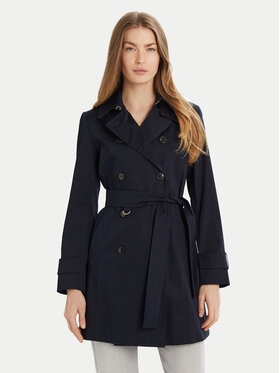 Marella Marella Trench Roseto 2513021021 Blu scuro Regular Fit