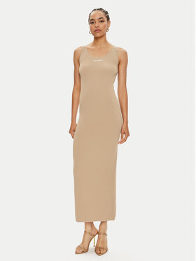 KARL LAGERFELD KARL LAGERFELD Letní šaty 245W1332 Béžová Slim Fit