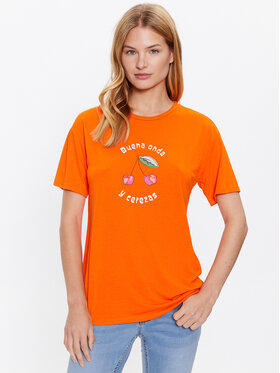 JDY JDY T-Shirt 15286245 Pomarańczowy Loose Fit